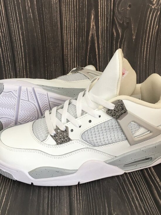 Men Air Jordan 4 retro”Tech White”